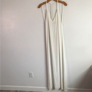 ALICE OLIVIA DRESS IVORY WHITE MAXI DRESS XS